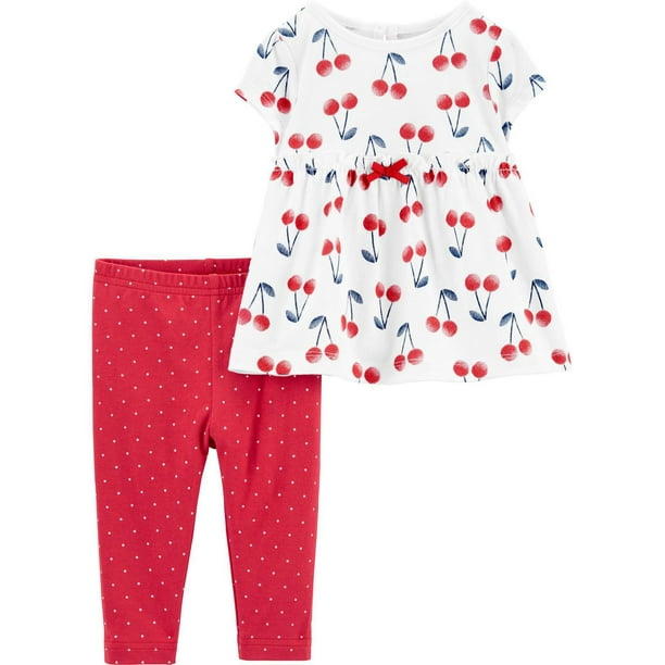 Child of Mine Toddler Girl 2 Piece Playwear - Cherries - Walmart.ca