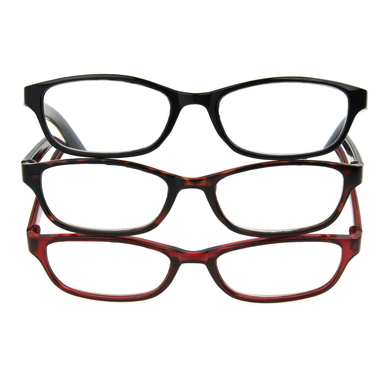 Equate Unisex Round Reader Glasses Value 3-Pack