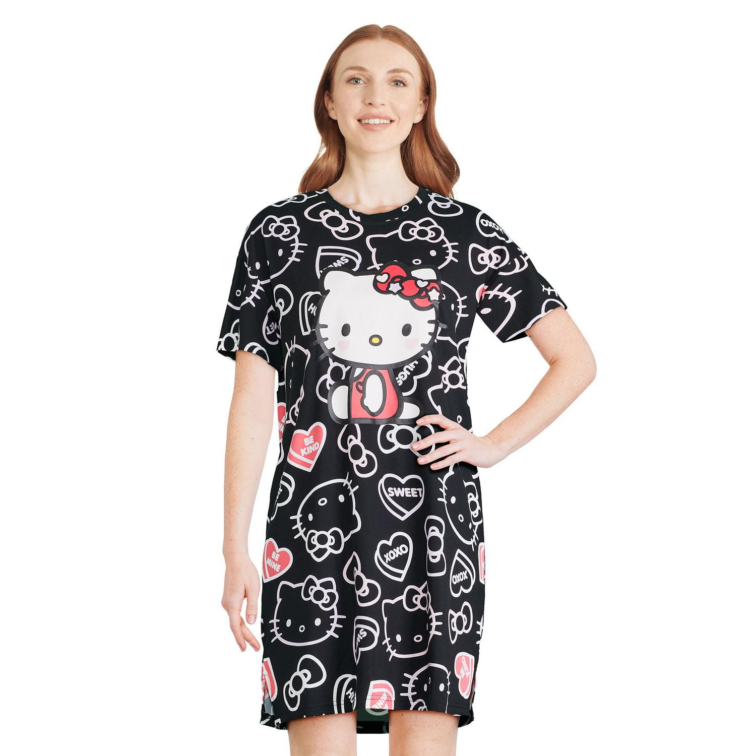 Chemise de nuit Hello Kitty pour femmes