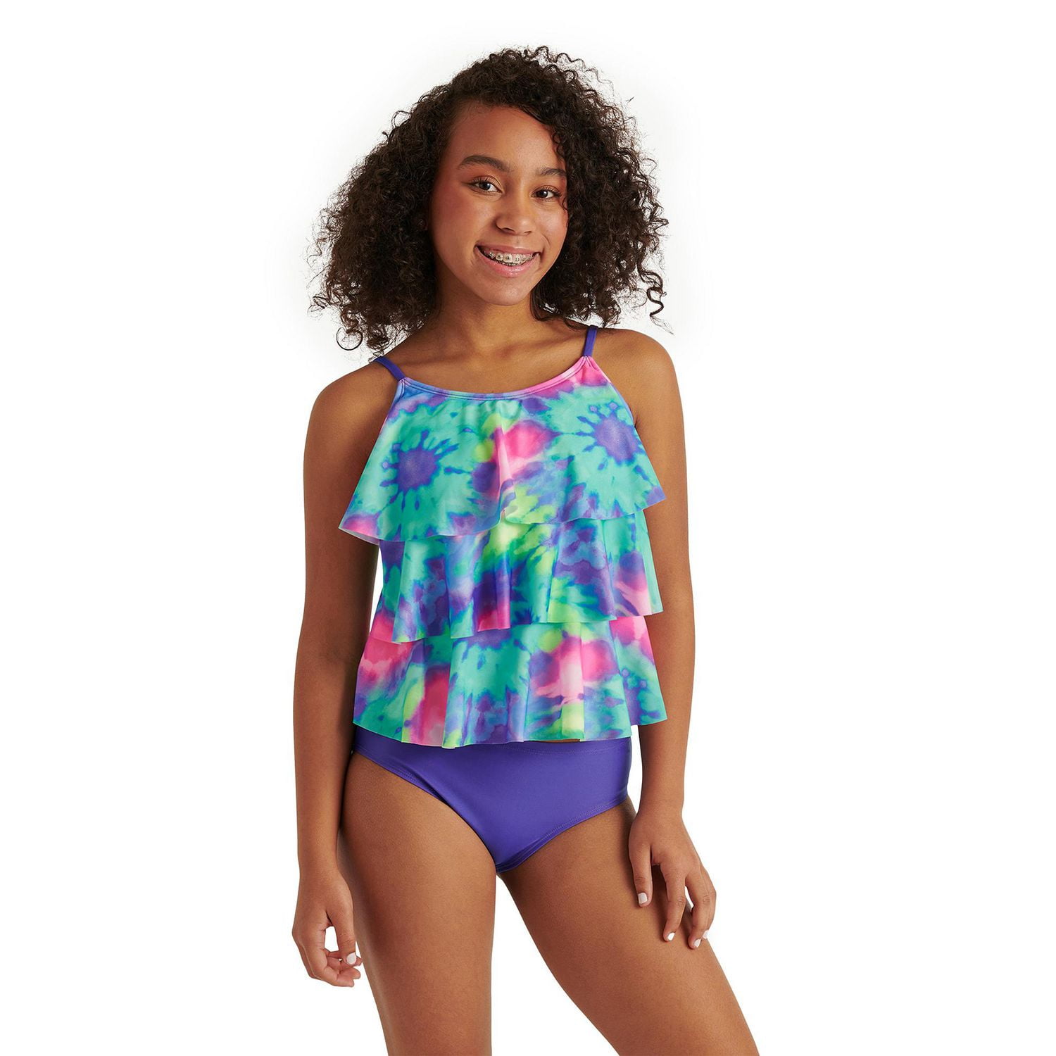 Tankini 2 pièces avec petits gâteaux Justice pour filles