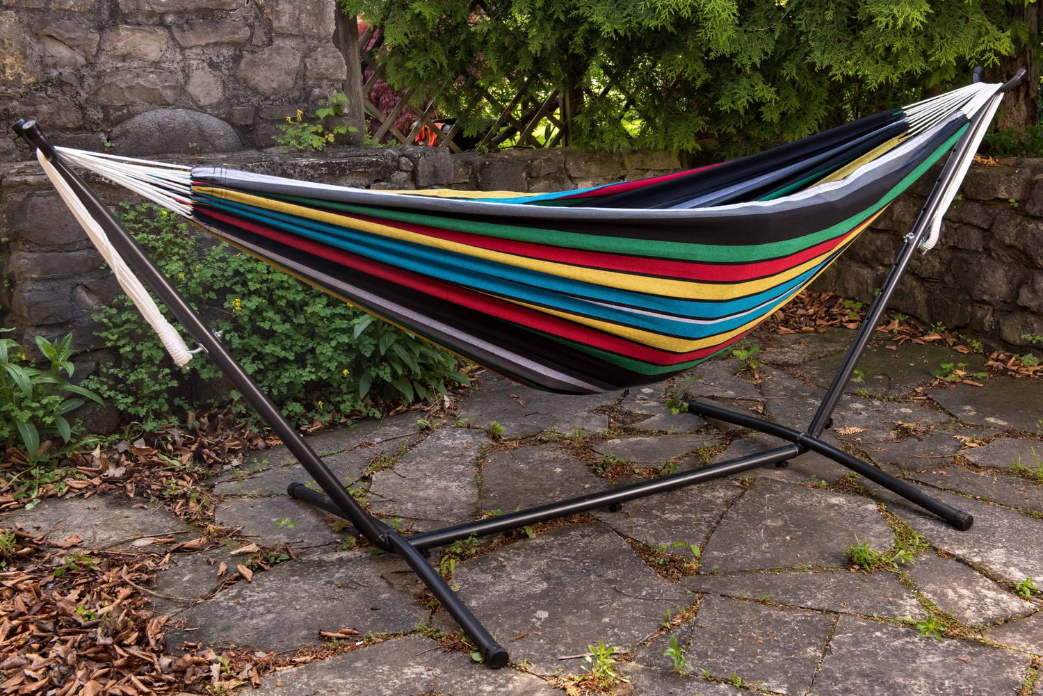 Cotton hammock shop with stand