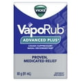 thumbnail image 2 of Vicks VapoRub Advanced Plus, Nasal Decongestant, Cough Suppressant, Medicated Vicks Vapours, Chest Rub Ointment, 2 of 9