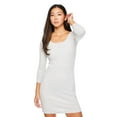 thumbnail image 1 of No Boundaries Women's Rib Henley Dress, 1 of 6