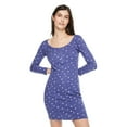 thumbnail image 1 of No Boundaries Women's Rib Henley Dress, 1 of 6