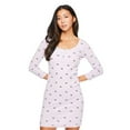 thumbnail image 1 of No Boundaries Women's Rib Henley Dress, 1 of 6