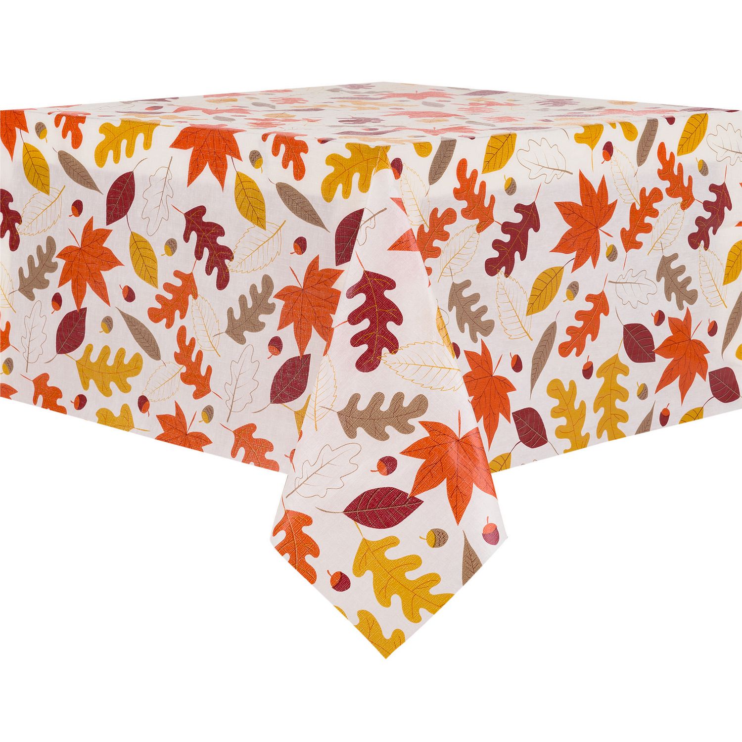 Harvest Peva Flannel-Backed Leaf Design Tablecloth | Walmart Canada