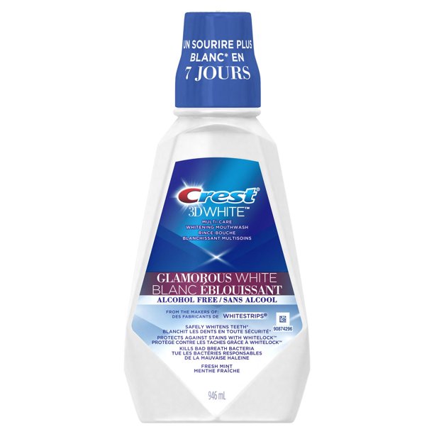 Crest 3D White Glamorous White Mouthwash, 946 mL Walmart.ca