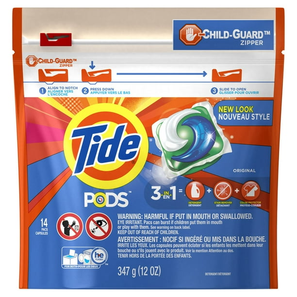 Détergent à lessive Tide PODS, Original (conçu pour les laveuses HE et ordinaires)