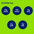 thumbnail image 3 of LEANFIT ORGANIC PLANT-BASED PROTEIN™ Vanilla 715g - Organic Plant Protein Powder, 21g Protein Per Serving, Vegan, Gluten-Free, Soy-Free, Non-GMO, Sugar-Free, Complete Amino Acid Profile, 3 of 10