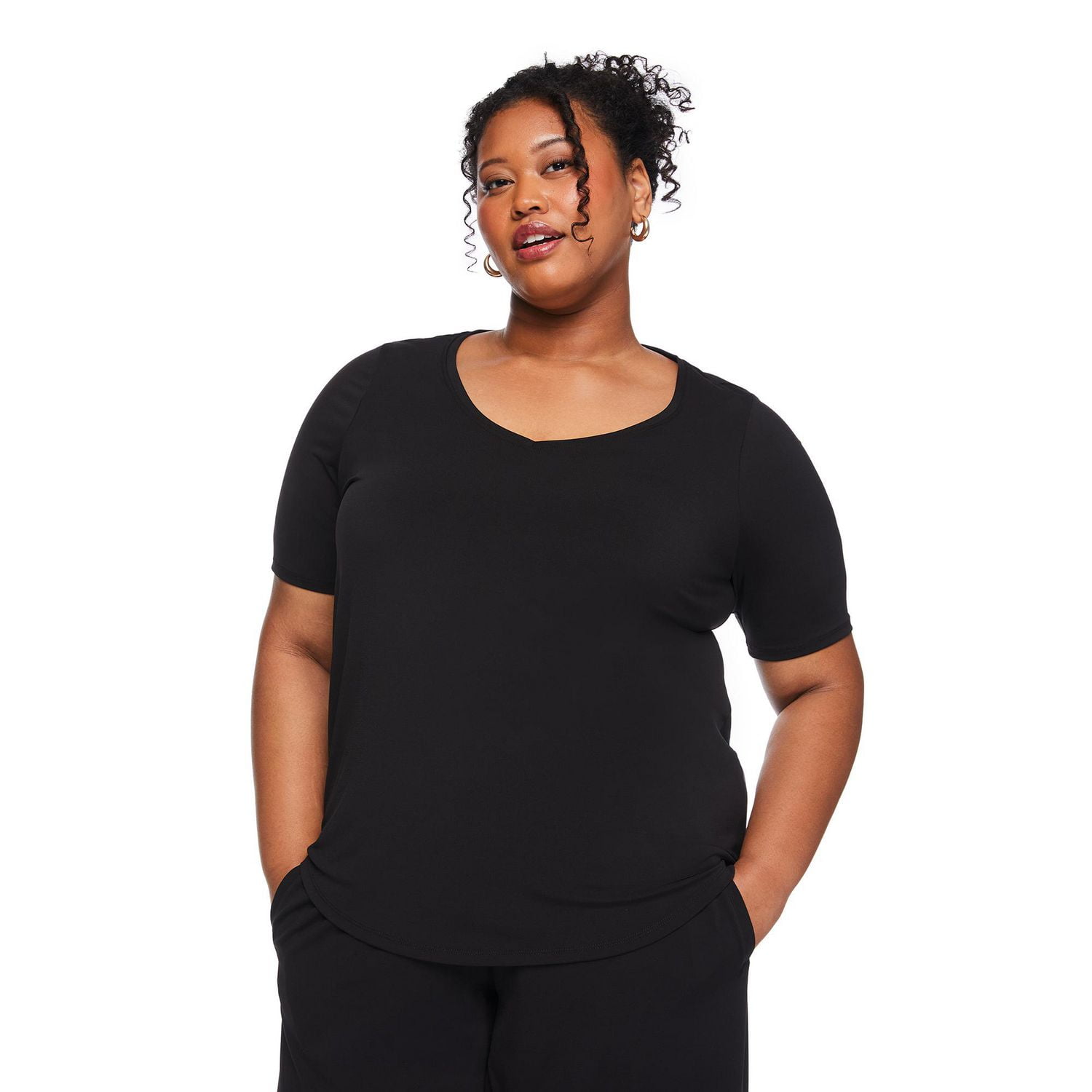 Lane Bryant Women's Plus V-Neck T-Shirt