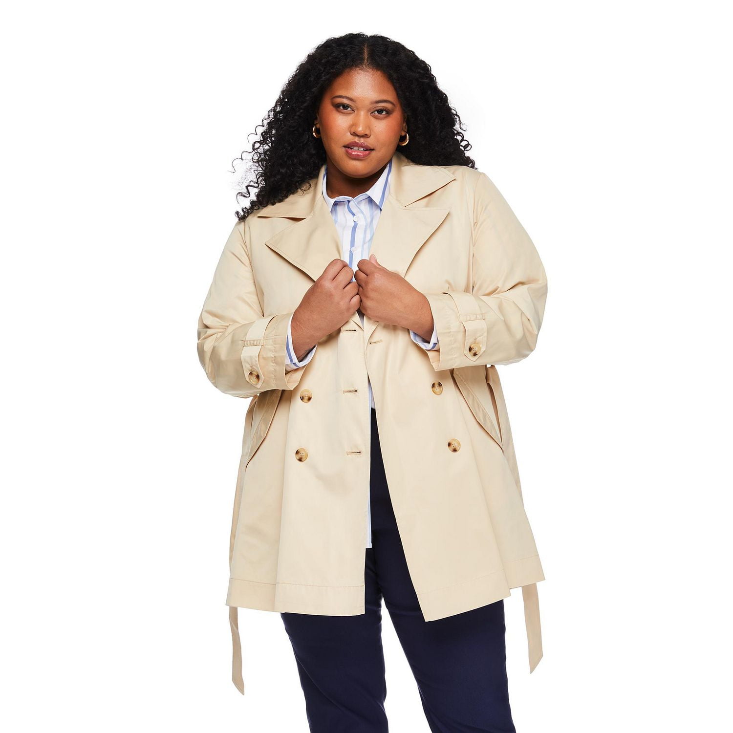 Trench long Lane Bryant Plus pour femmes