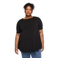 thumbnail image 1 of Lane Bryant Women's Plus Boat-Neck T-Shirt, 1 of 6