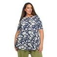 thumbnail image 1 of Lane Bryant Women's Plus Boat-Neck T-Shirt, 1 of 6
