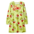 thumbnail image 1 of Chemise de nuit imprimée Le Grinch pour filles, 1 of 3