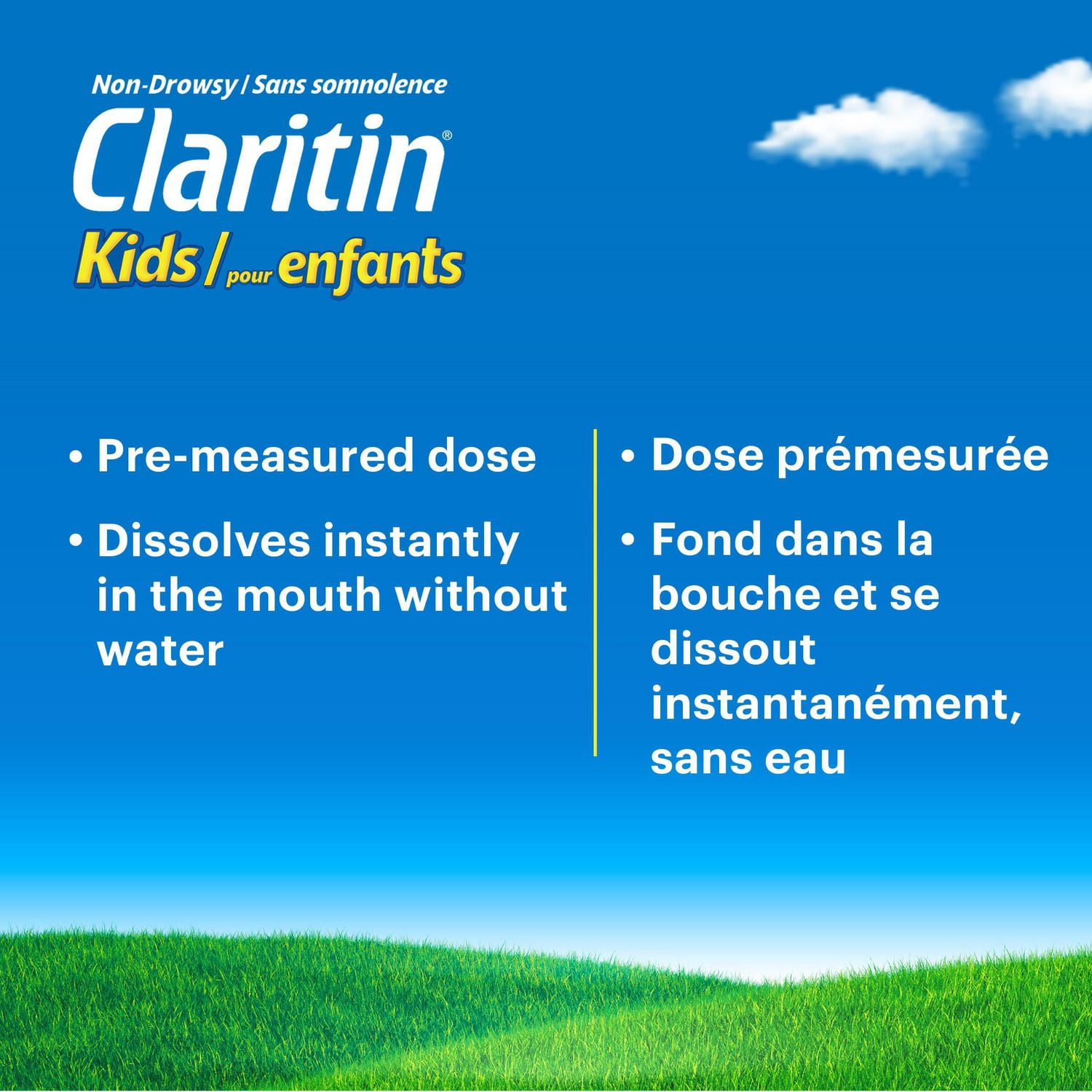 Claritin Kids Rapid Dissolve Allergy Medicine - 24 Hour Non-Drowsy Kids Allergy Medication, Antihistamines For Kids, Fast Allergy Relief Of Itchy, Watery, Red Eyes, Sneezing, Runny Nose, 10 Rapid Dissolve Tablets