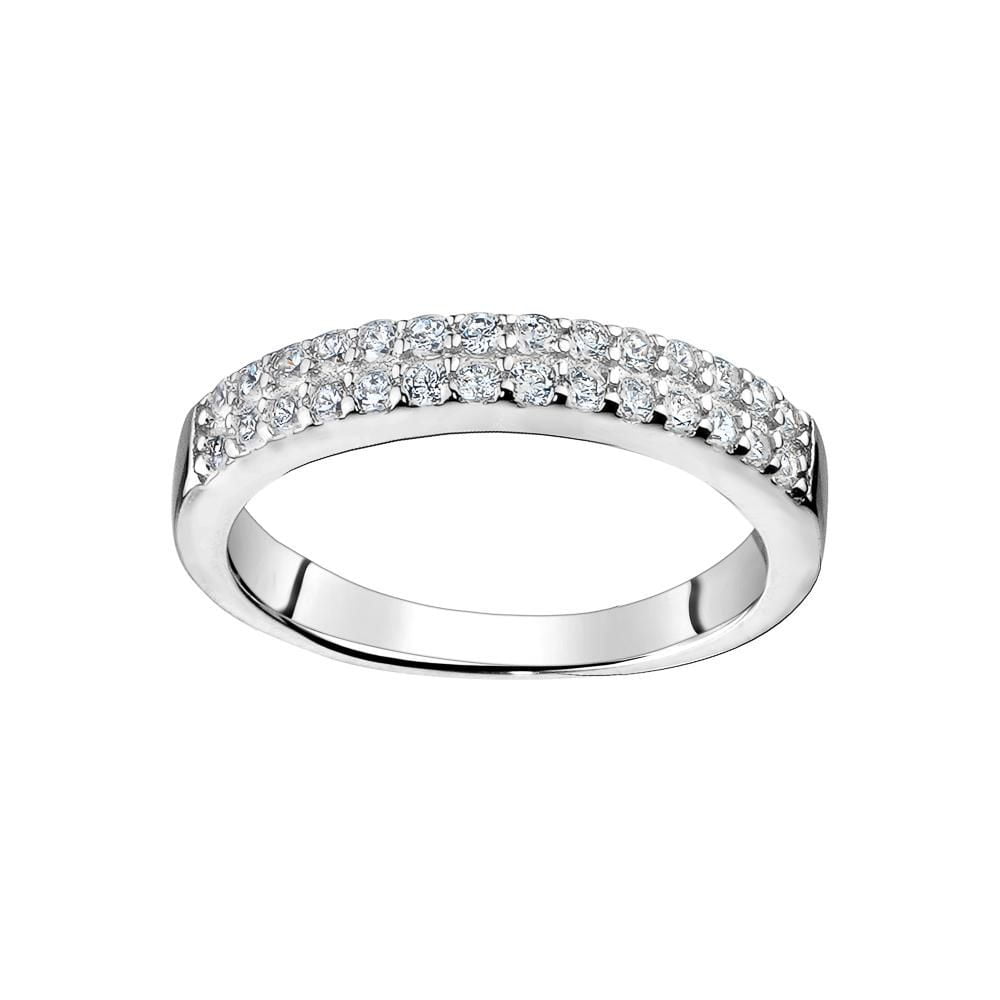 Charisma Sterling Silver CZ ring