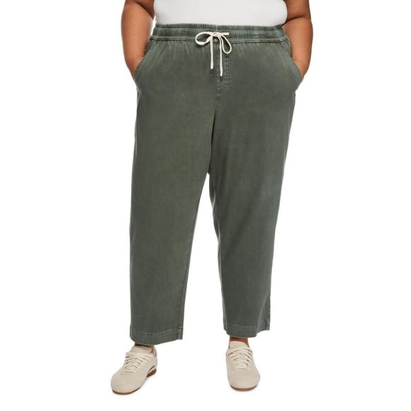 Pantalon en coutil à enfiler Lane Bryant Plus pour femmes