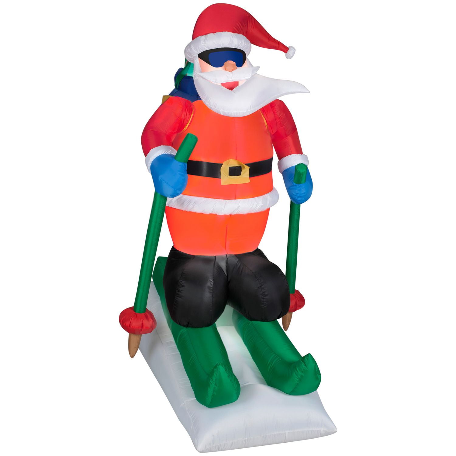 Animated 6FT Airblown Inflatable Skiing Santa Walmart Canada