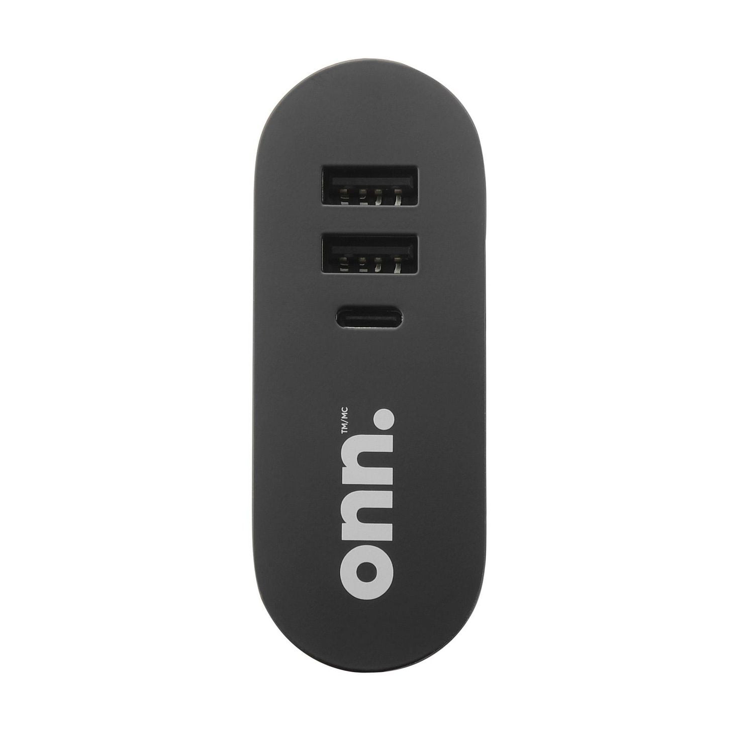 onn. USB-C/USB-A Multi-Port 2-IN-1 5000 mAh Portable Battery & Charger,  Rechargeable Lithium-ion 