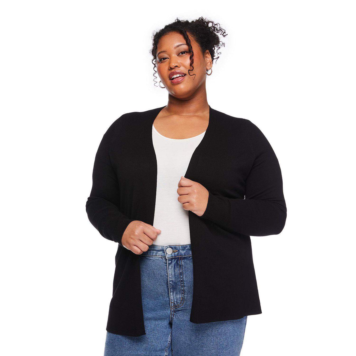 Cardigan ouvert sur le devant Lane Bryant Plus pour femmes
