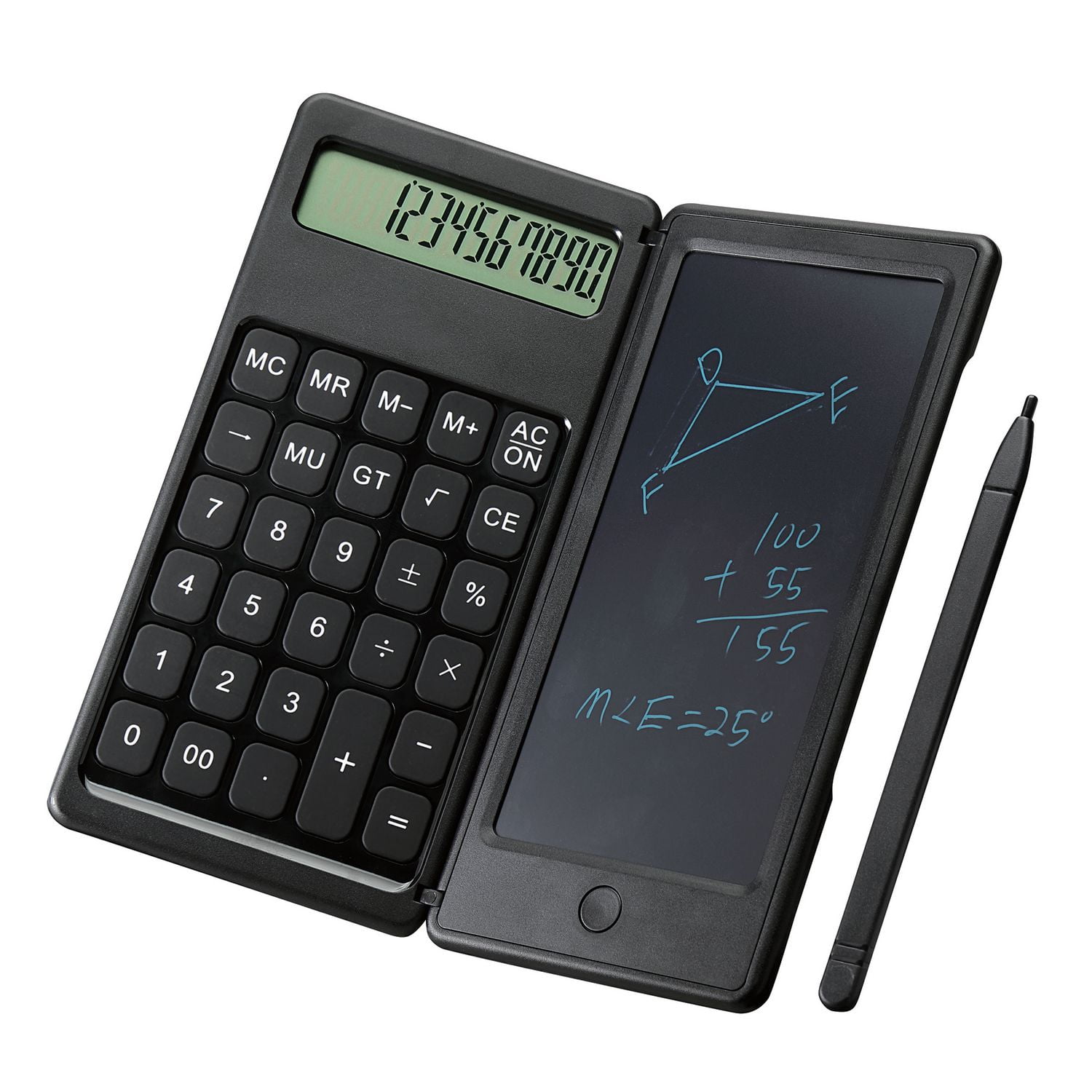 Pen+Gear 12-Digit Calculator with Erasable Notepad & Stylus 