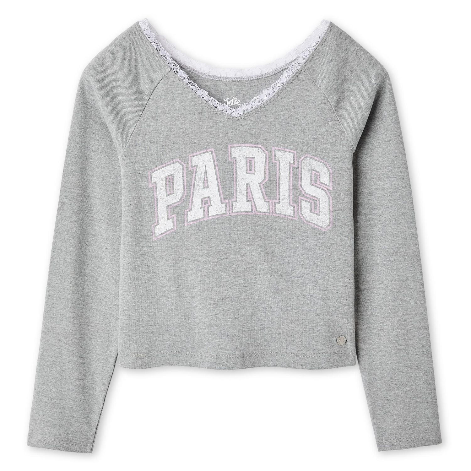 Justice Girls' Long-Sleeve Graphic T-Shirt