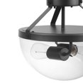thumbnail image 2 of Belsize 2-Light Semi-Flush Mount Ceiling Light, Dark Bronze, Clear Glass Shade, 2 of 7