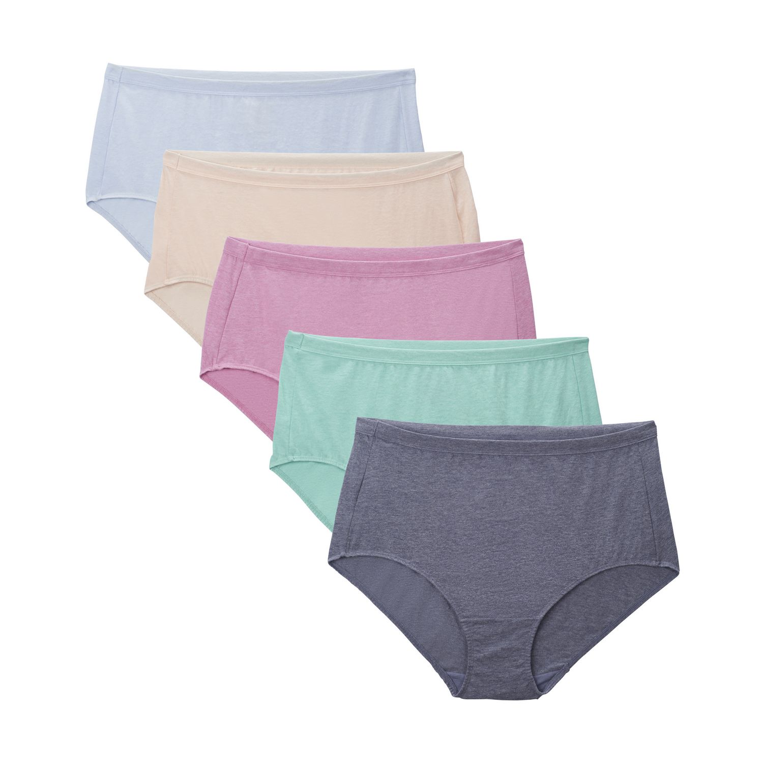 Fruit of the Loom Ladies Fit for Me beyond Soft Briefs, 5-Pack ...