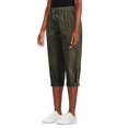 thumbnail image 2 of George Women's Pull-On Poplin Capri Pant, 2 of 6
