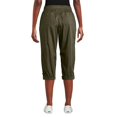 thumbnail image 3 of George Women's Pull-On Poplin Capri Pant, 3 of 6
