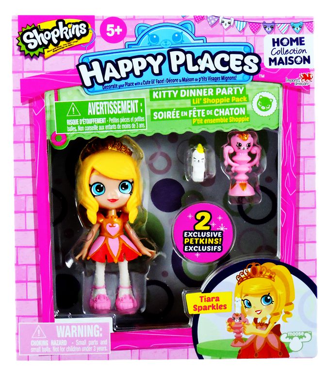 Happy Places Shopkins Single Pack Tiara Sparkles Doll 