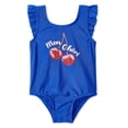 thumbnail image 1 of Maillot 1 pièce à imprimé graphique George pour bébés filles, 1 of 2