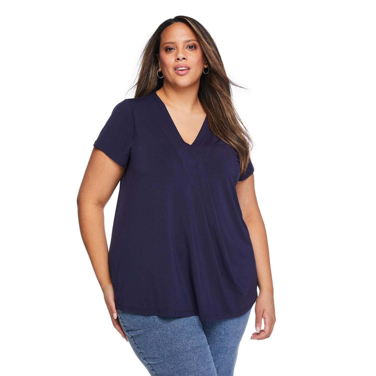 Lane Bryant Women's Plus Pleated Top