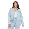 thumbnail image 1 of Lane Bryant Women's Plus Floral Denim Jacket, 1 of 6