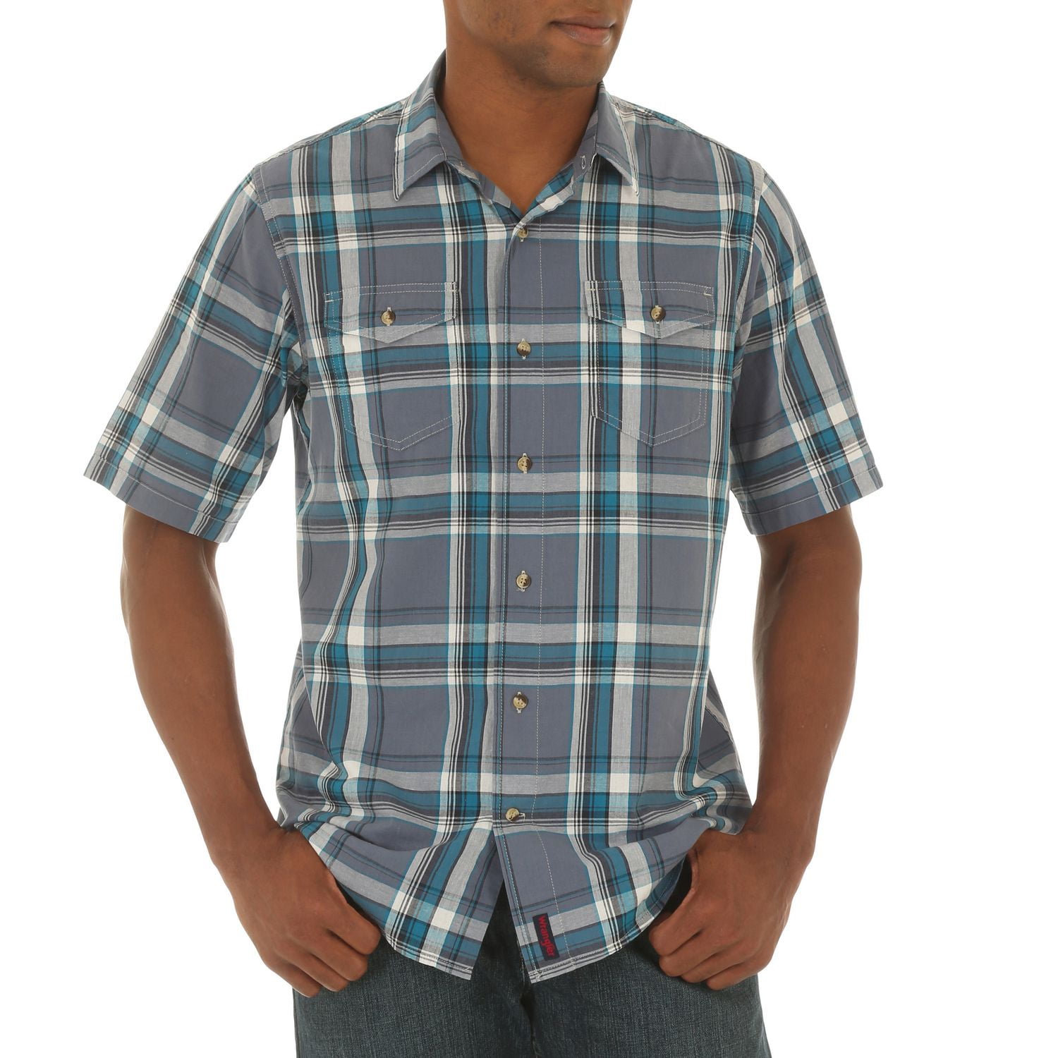 wrangler double pocket shirt