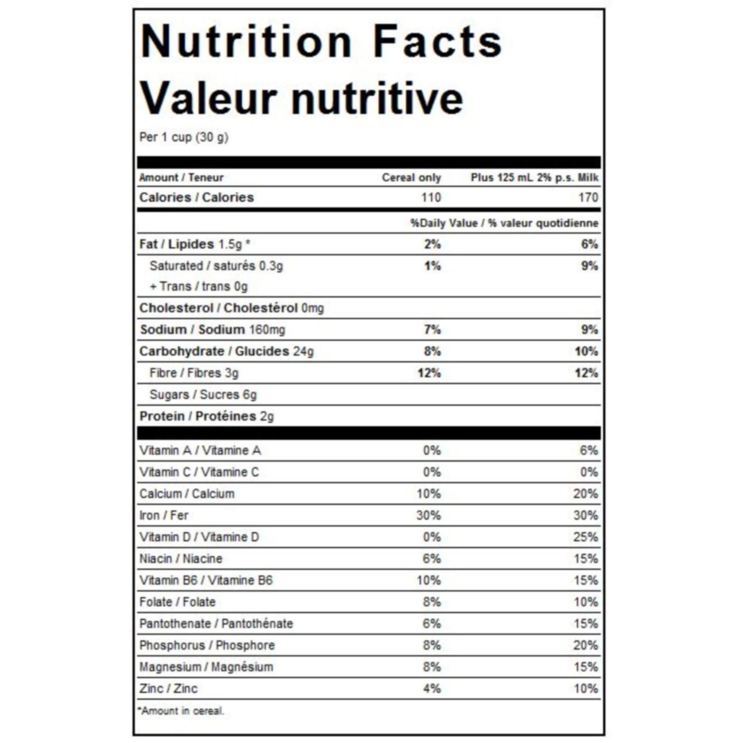 Cheerios Nutrition Facts Canada Besto Blog