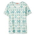 thumbnail image 1 of Iyla Women's Printed Jacquard T-Shirt, 1 of 6