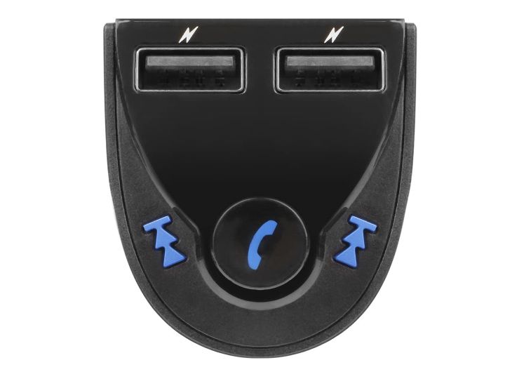 Transmetteur FM Bluetooth, Adaptateur Bluetooth Voiture Qc3.0 FM-radio  Voiture Chargeur Dobbel USB-port, Sans Fil Autoradio Kit Appel  Mains-libres, Su