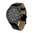 thumbnail image 2 of Izod Easy Read Analog black Leather Strap Watch, 2 of 2