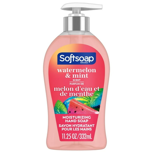 Softsoap Hydrating Liquid Hand Soap Pump, Watermelon & Mint - 332 ML, Hand Soap