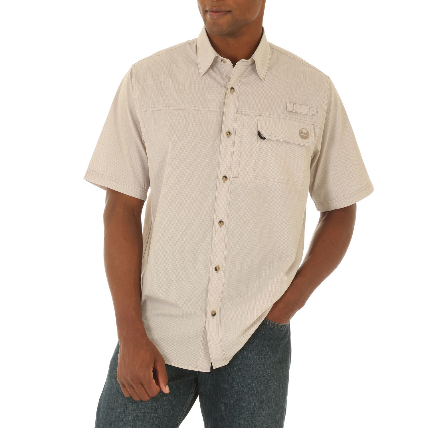 Wrangler Men's Short Sleeve Plaid Utility Shirt | Walmart Canada