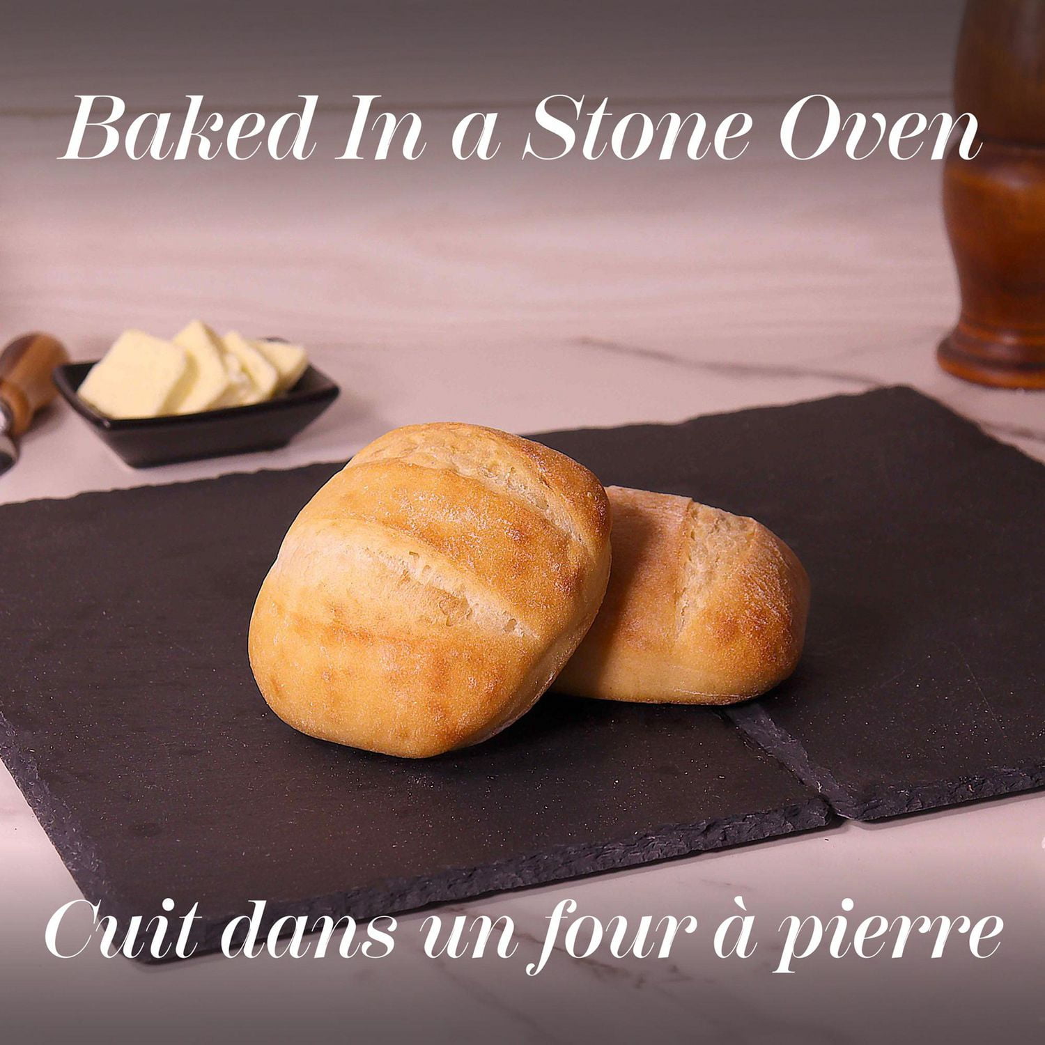 Petit pain artisan Italien Bocata Ronda ACEMD Bakery 8 morceaux, total de 640 g