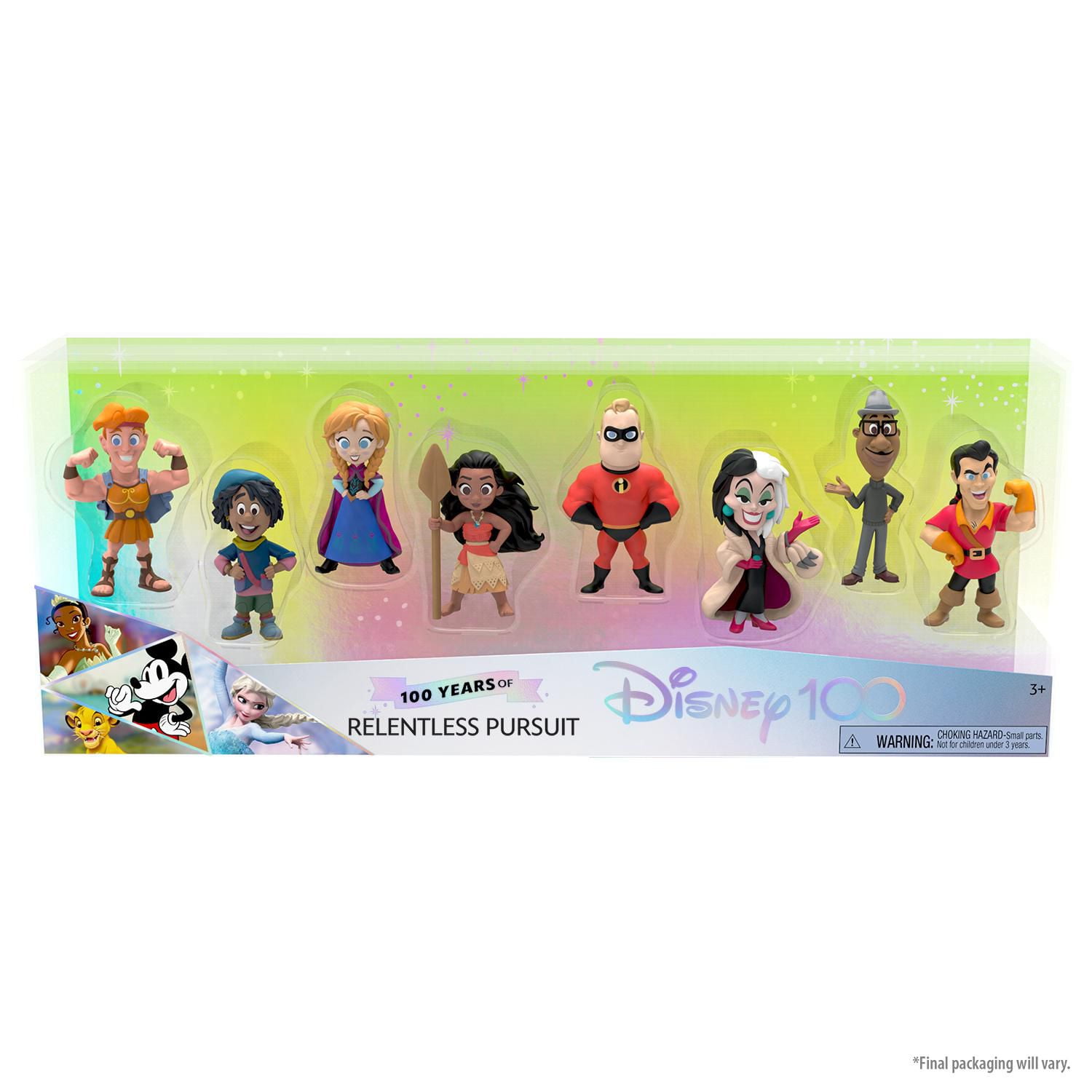 Disney100 Years of Relentless Pursuit Celebration Collection Limited  Edition 8-piece Figure Pack