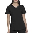 thumbnail image 1 of Scrubstar Women's Core Essentials Stretch Poplin Mock Wrap Scrub Top, 1 of 9