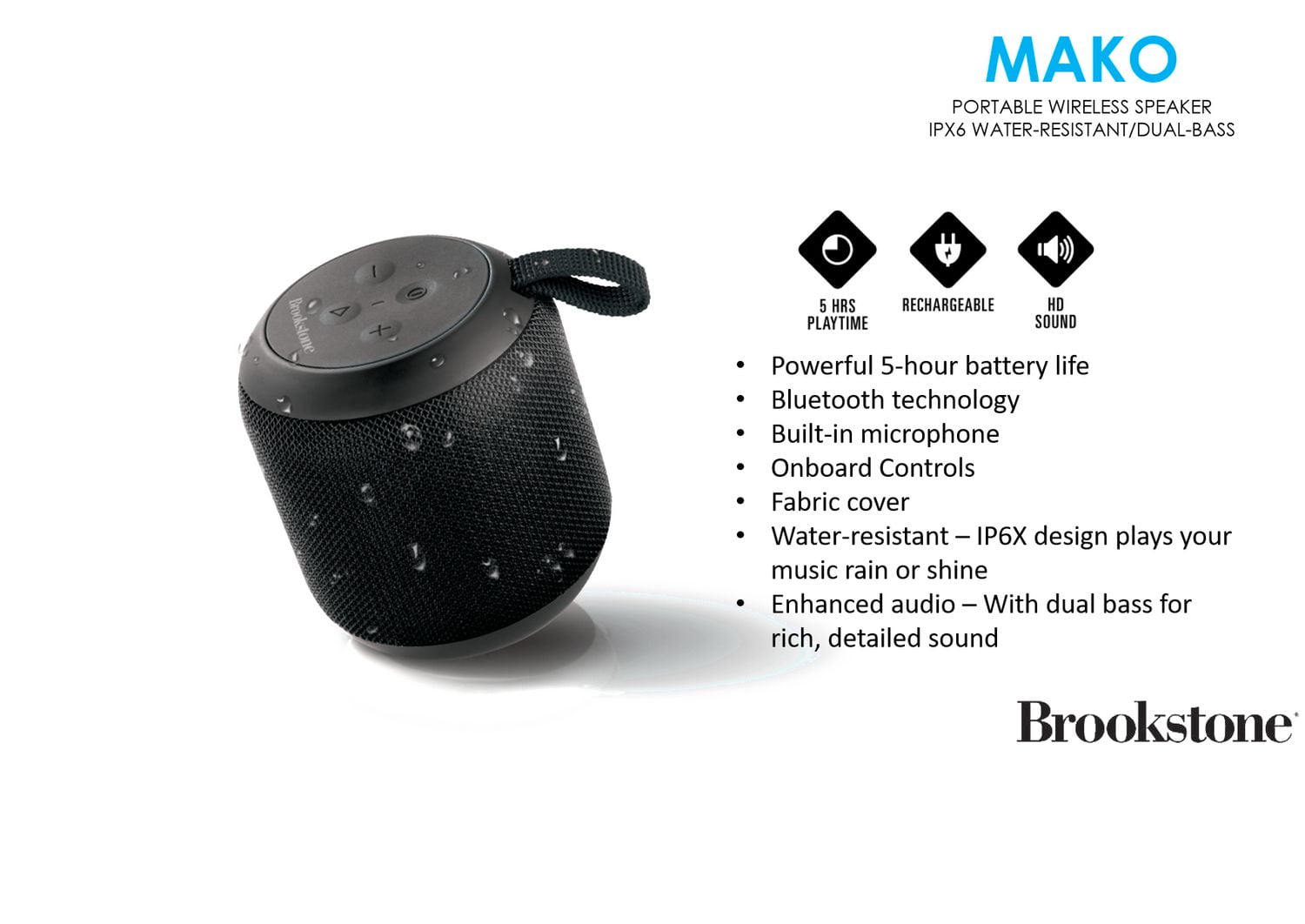 brookstone pocket speaker