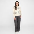 thumbnail image 2 of Devoted Women's Embroidered Crew Neck Sweater, Sizes XS-XL, 2 of 4
