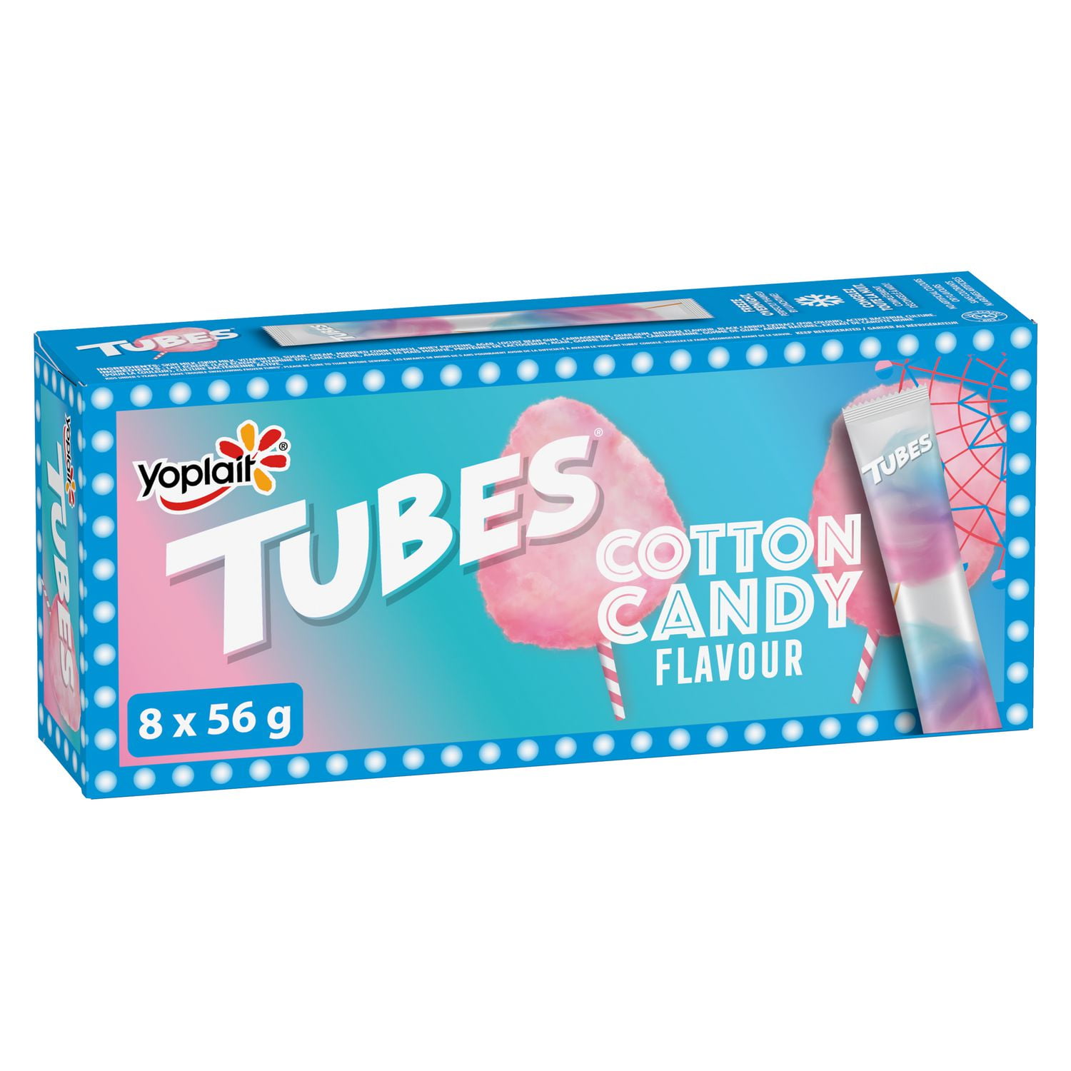 Tubes by Yoplait Limited Edition Cotton Candy Flavour Yogurt 2 M.F