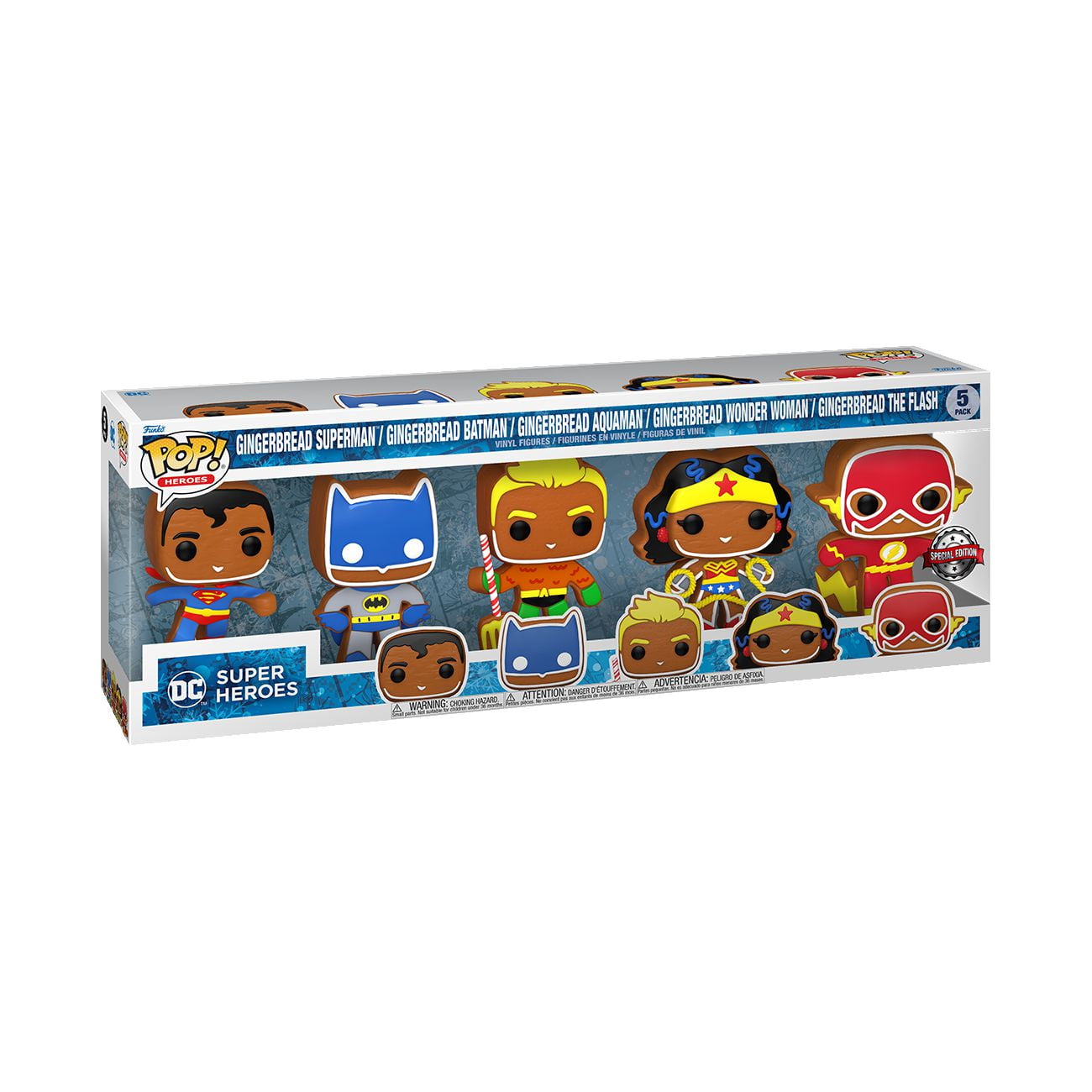 Funko Pop! Heroes: DC Holiday - Gingerbread Vinyl Figure 5-Pack