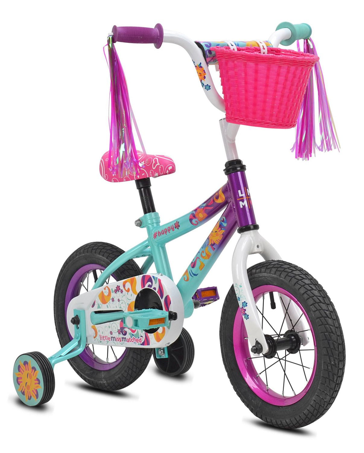 LittleMissMatched 12 Girls Bike Teal Ages 3 5 Walmart