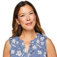 thumbnail image 4 of Iyla Women's Crinkle Sleeveless Blouse, 4 of 6